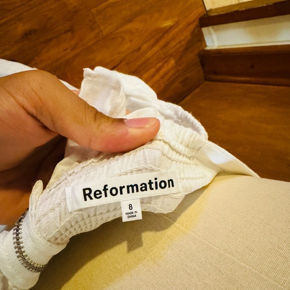 NWT REFORMTION AMETHYST LINEN Dress woman - Picture 4 of 7